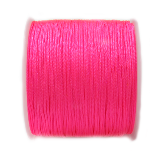 Nylon Cord, 1mm-Hot Pink; 60yards