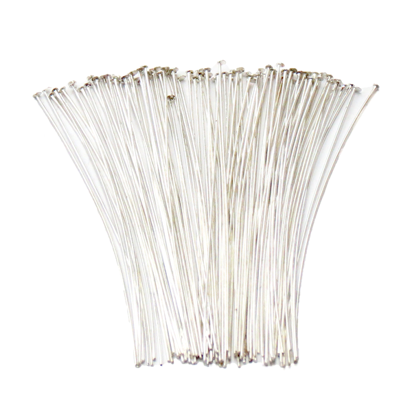 Headpin, Silver Plated Brass-3" approx.; 50pcs