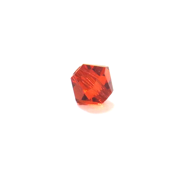 Swarovski Crystal, Bicone, 4mm - Indian Red AB; 20 pcs