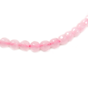 Rose Faceted Jade Bead, 8mm - 1 strand
