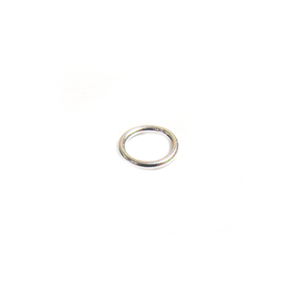 Jump Ring Closed, Sterling Silver, Gauge 20, 7mm; 1 piece