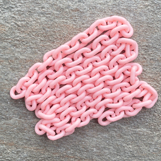 Light Pink Acrylic Chain; 1 piece