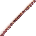 Light Pink AB, Round Faceted Glass Bead, 3mm; 1 strand