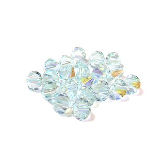 Swarovski Crystal, Bicone, 8MM - Light Azore AB; 20pcs