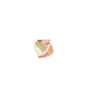 Swarovski Crystal, Bicone, 8MM - Light Peach AB; 20pcs
