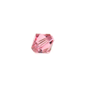Swarovski Crystal, Bicone, 8mm - Light Rose; 20 pcs