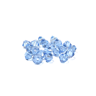 Swarovski Crystal, Bicone, 4mm- Light Sapphire; 20pcs.