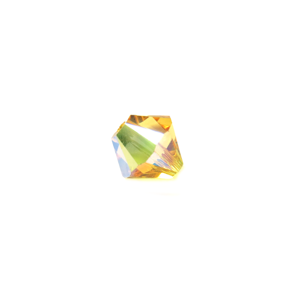 Swarovski Crystal, Bicone, 8MM - Light Topaz AB; 20pcs