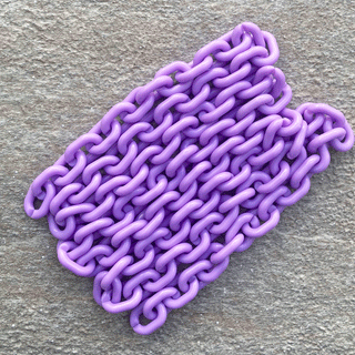 Lilac Acrylic Chain; 1 piece