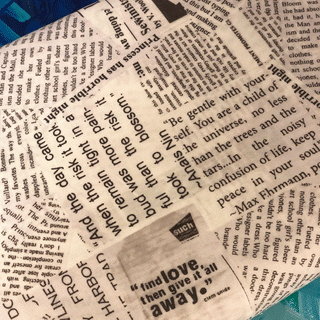 Newspaper Fabric- 100% Cotton Print Fabric, 44/45" Wide