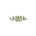 Metallic Green, Round Faceted Fire Polished; 4mm - 20 pcs