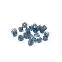 Swarovski Crystal, Bicone, 4mm - Montana AB; 20 pcs