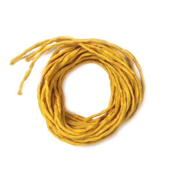 Silk Cord, Dark Yellow, 39" Long; 1 piece