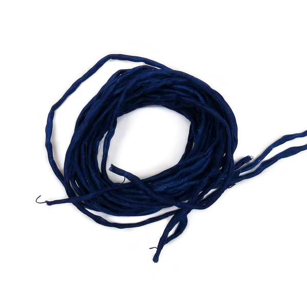 Silk Cord, Navy Blue, 39" Long; 1 piece