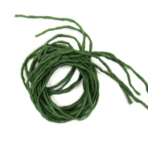 Silk Cord, Olivine, 39" Long; 1 piece