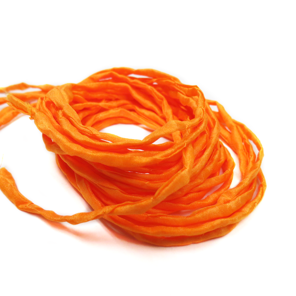 Silk Cord, Orange, 39" Long; 1 piece