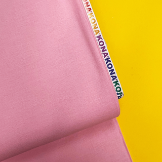 Peony Pink / KONA cotton- 100% Cotton Print Fabric, 44/45" Wide