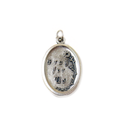 Dije de Santa Marta, Estilo Italiano en Plata Antigua- 1 pieza