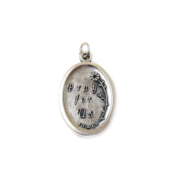 Dije de Santa Marta, Estilo Italiano en Plata Antigua- 1 pieza