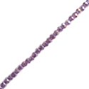 Purple Ab, Round Faceted Glass Bead, 3mm; 1 strand