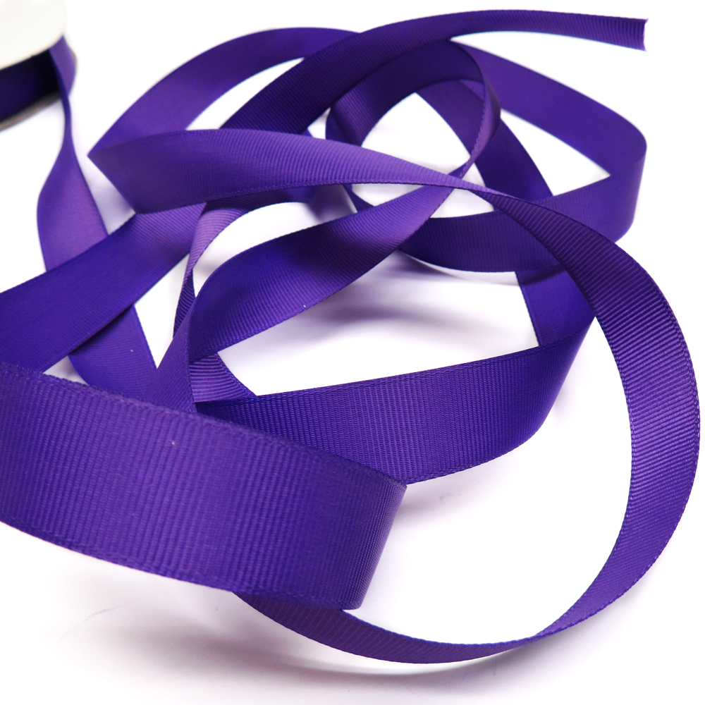 Purple - Grosgrain Ribbon, 3/4