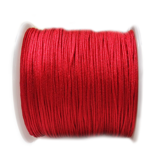Nylon Cord, 1mm- Red; 60yds