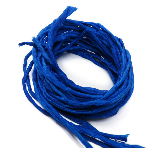 Silk Cord, Royal Blue, 39" Long; 1 piece