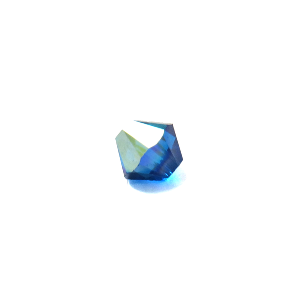 Swarovski Crystal, Bicone, 5mm - Capri Blue AB; 20 pcs