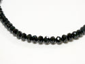 Rondelle de Cristal- Negro/ Crystal Rondelle- Jet Black