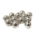 Round Spacer, Silver, 10mm - 12 pieces