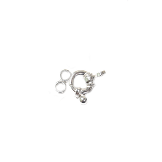 Spring Ring Clasp, Sterling Silver, 12x20mm - 1 piece