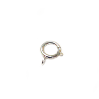 Spring Ring Clasp, Sterling Silver, 9mm - 1 piece
