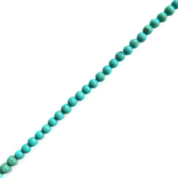 4mm Turquoise Round Beads