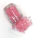 Star Shaped Pink Glitter Open; 10 grams