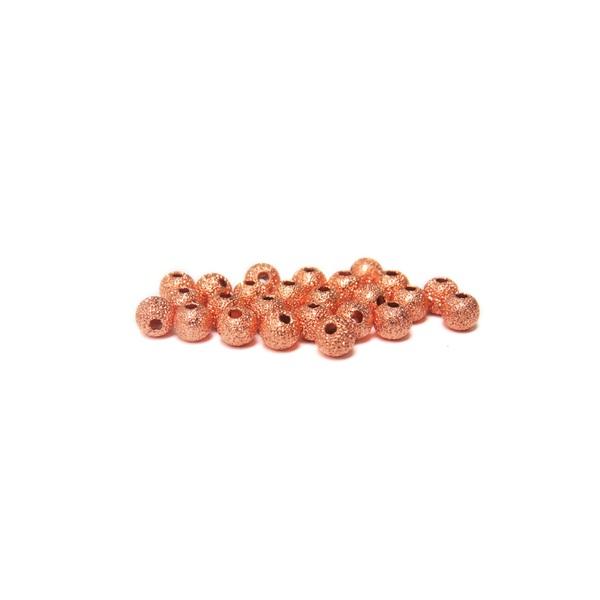 Stardust Spacer Beads, Copper-4mm; 25pcs