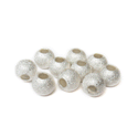 Stardust Spacer Beads, Silver-12mm; 10pcs