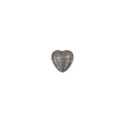 Heart Spacer, Sterling Silver, 10x10mm; 1 piece