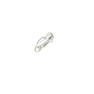 Lobster Clasp With Ring, Sterling Silver, 10x4mm; 1 piece