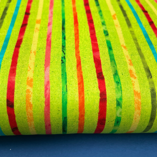 Green Stripez- 100% Cotton Print Fabric, 44/45" Wide