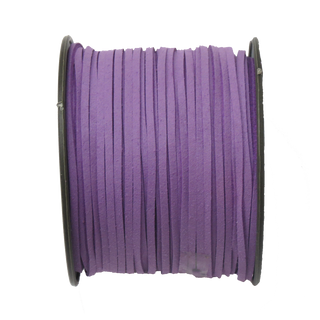 Suede Cord, 3mm-Purple; per yard