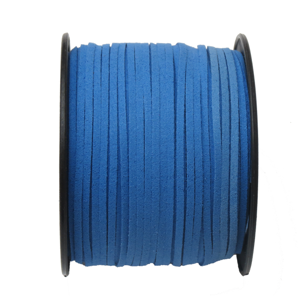 Suede Cord, 3mm-Royal Blue; per yard