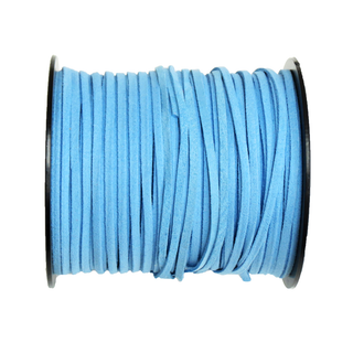 Suede Cord, 3mm-Blue; per yard