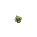 Swarovski Crystal, Bicone, 4mm - Olivine AB; 20 pcs