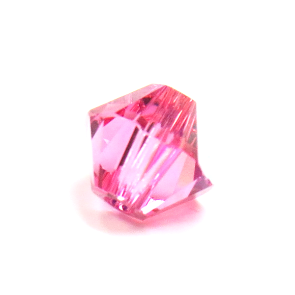 Swarovski Crystal, Bicone, 5mm - Rose AB; 20 pcs