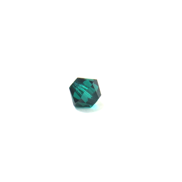 Swarovski Crystal, Bicone, 4mm - Emerald; 20 pcs