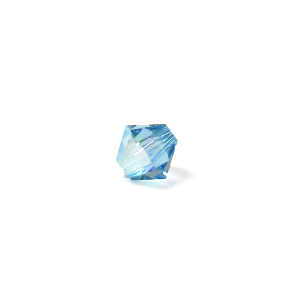 Swarovski Crystal, Bicone, 5mm - Aquamarine AB; 20 pcs