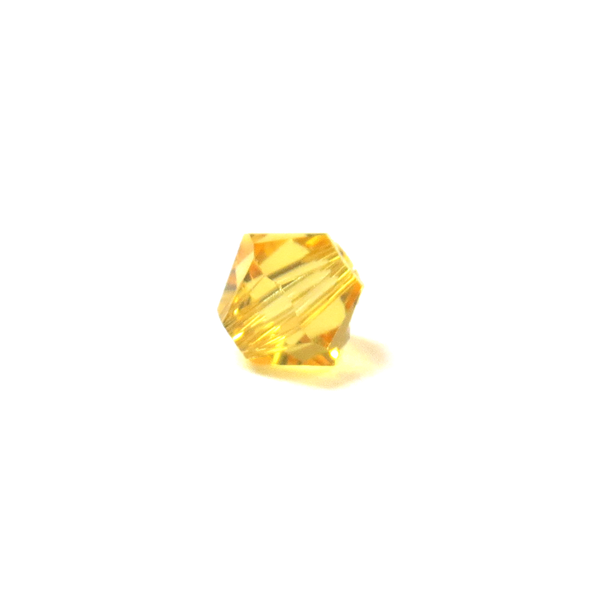 Swarovski Crystal, Bicone, 4mm - Light Topaz; 20 pcs