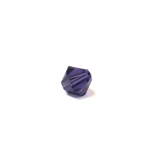 Swarovski Crystal, Bicone, 4mm - Purple Velvet; 20 pcs