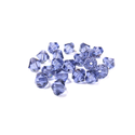 Swarovski Crystal, Bicone, 6mm - Tanzanite; 20 pcs