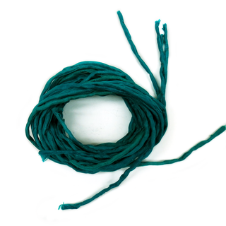 Silk Cord, Teal, 39" Long; 1 piece